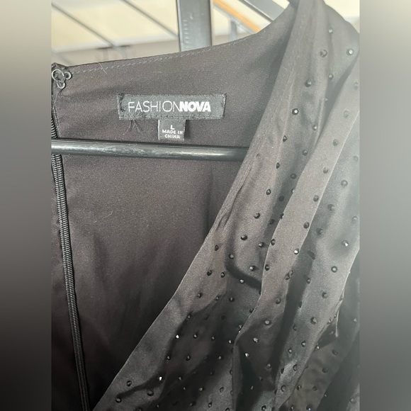 🖤Fashion Nova Black Crystal Dress 🖤 - Picture 3 of 5